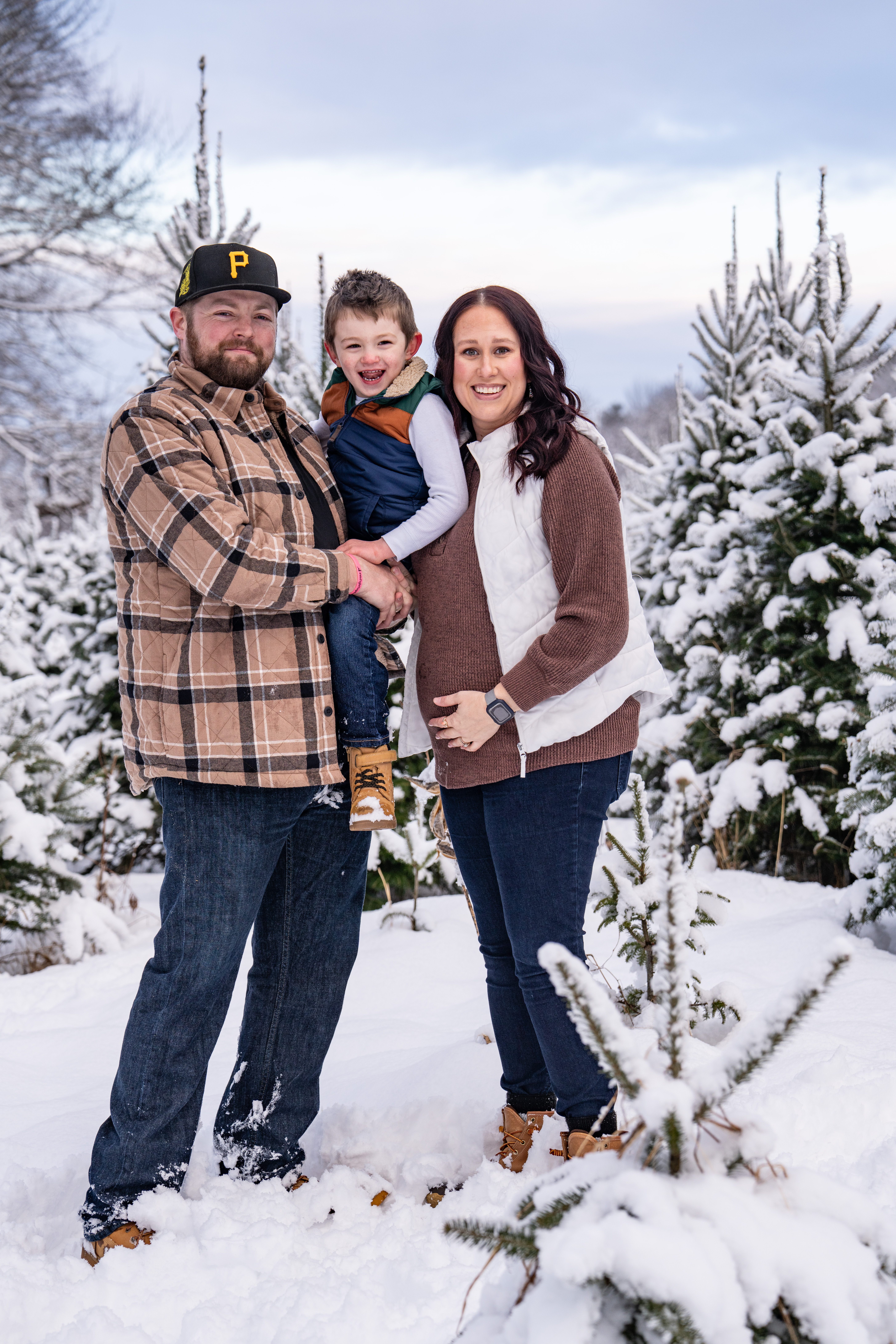 Seasonal family portrait