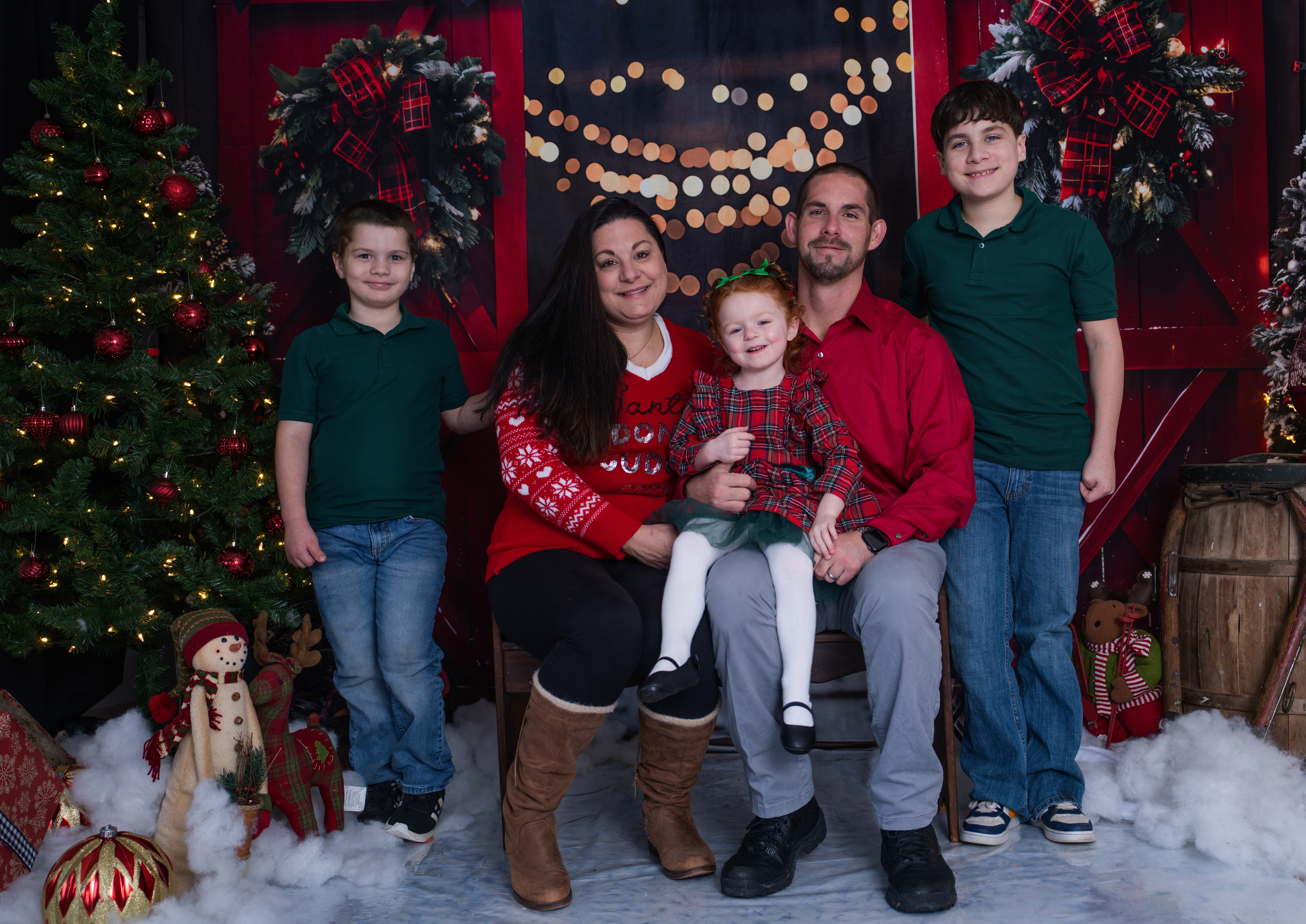 Christmas family portrait