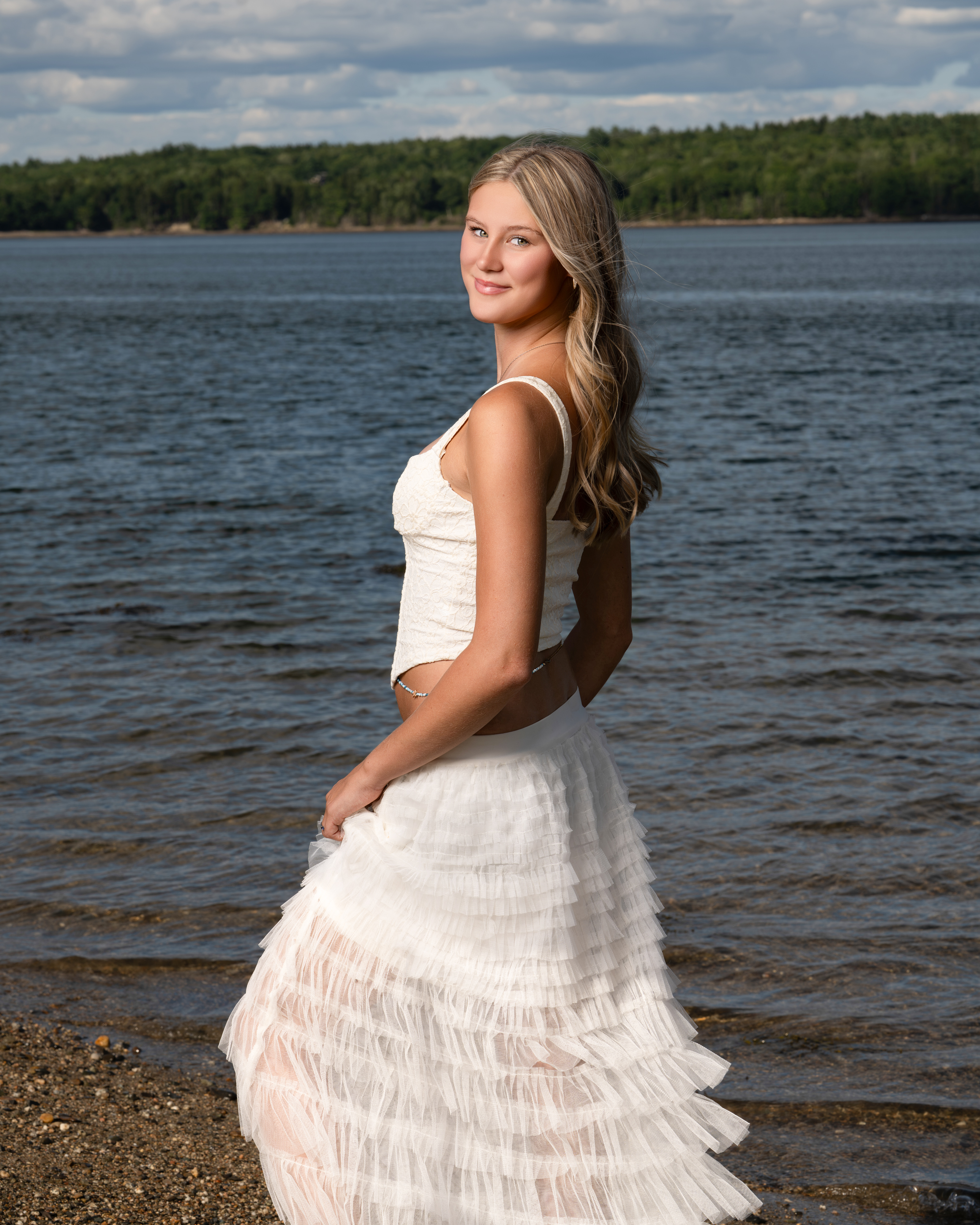 Senior portrait by the water