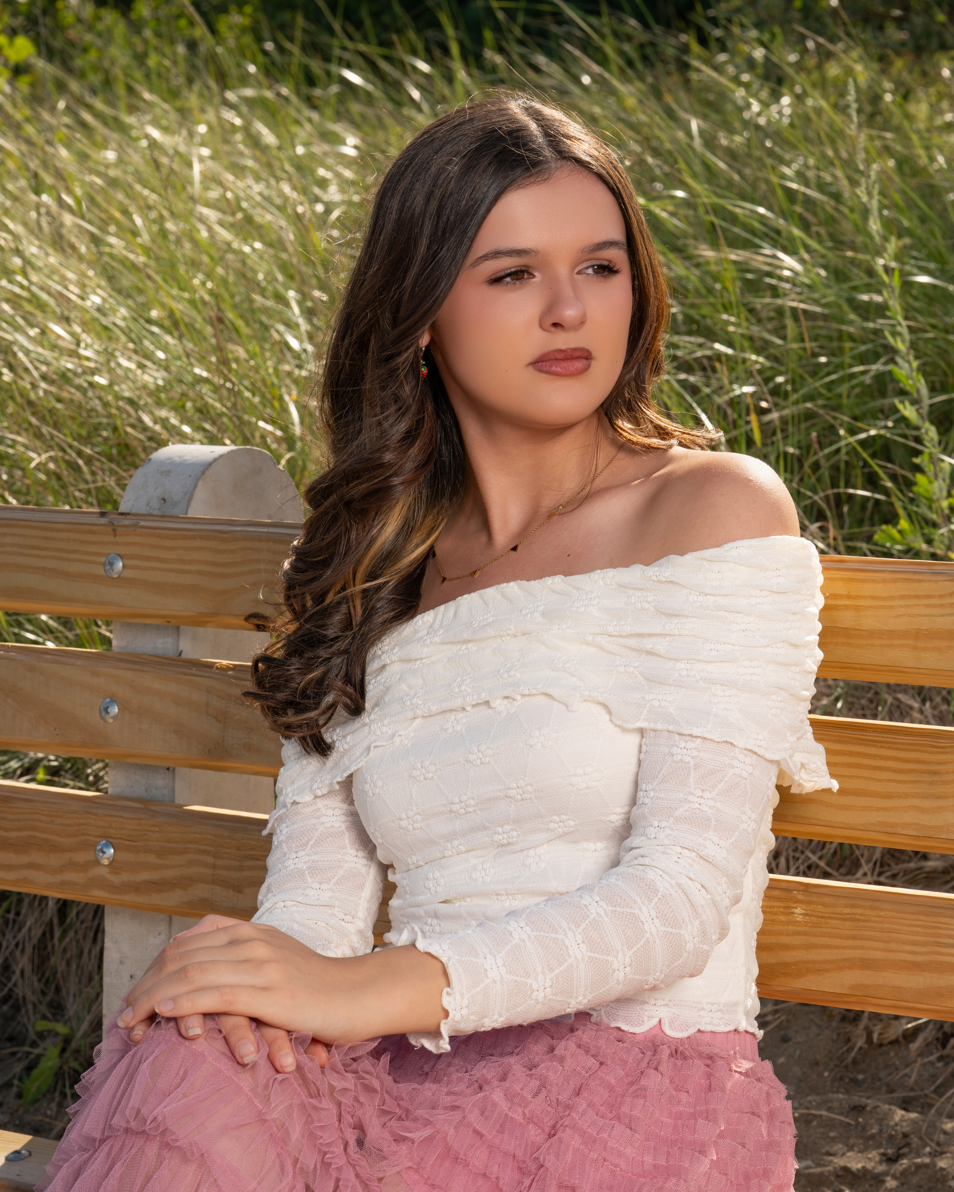 Senior portrait outdoors