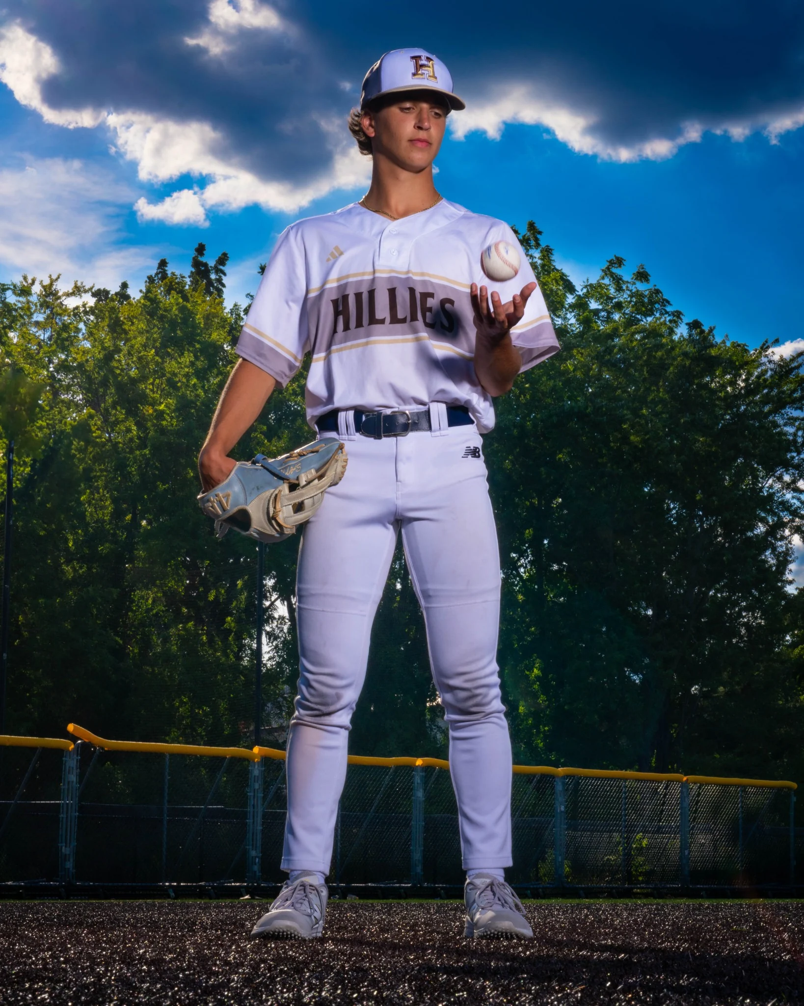 Senior baseball portrait